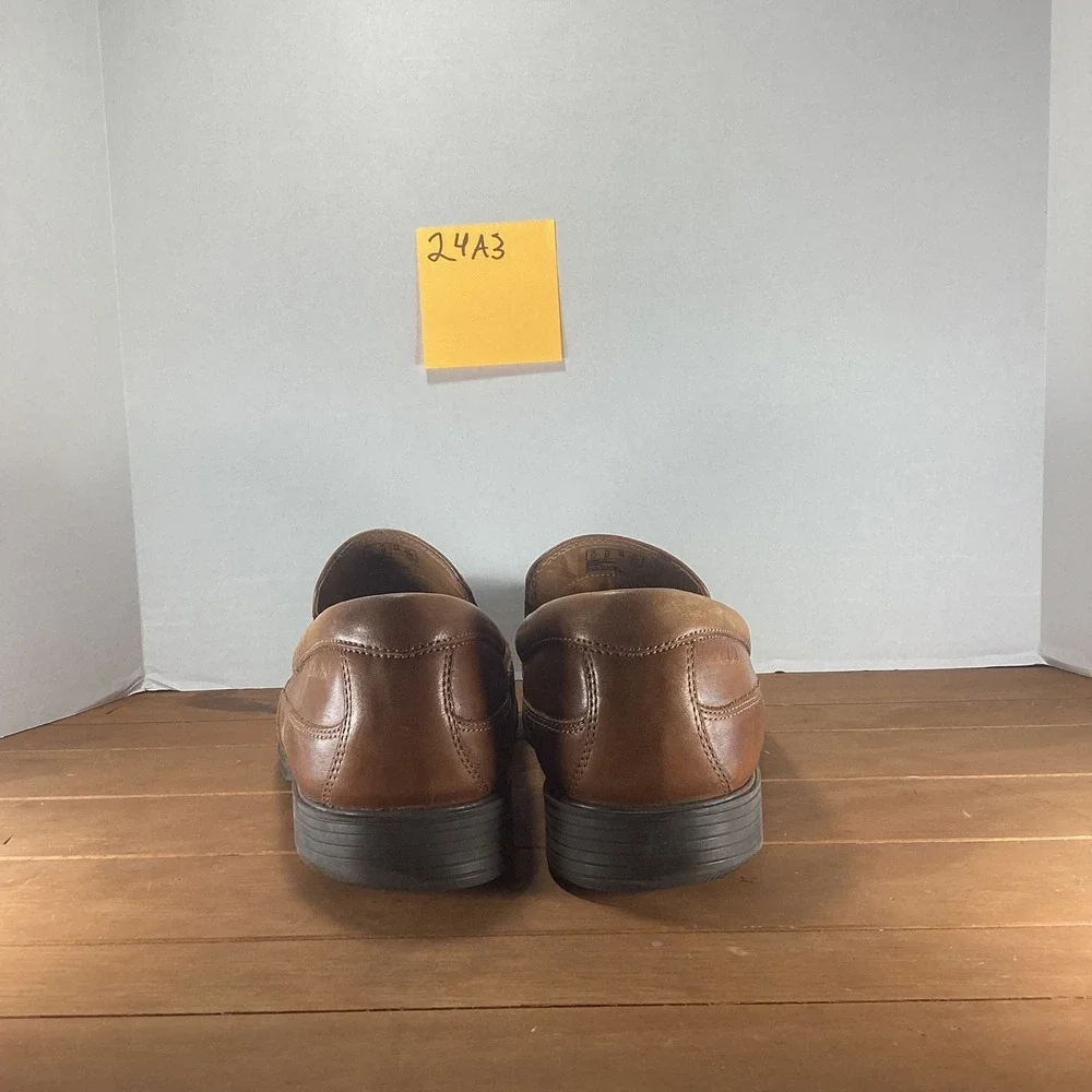 Clarks Collection Mens Slip On Loafers‎ Dress Shoes Leather Brown US 12 M